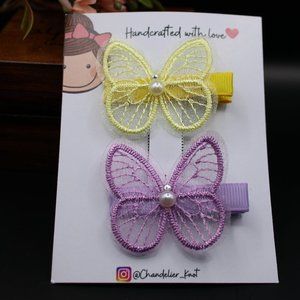 Cute hair bow and clips for girls - hair Bows for kid - Alligator Clip Bows -